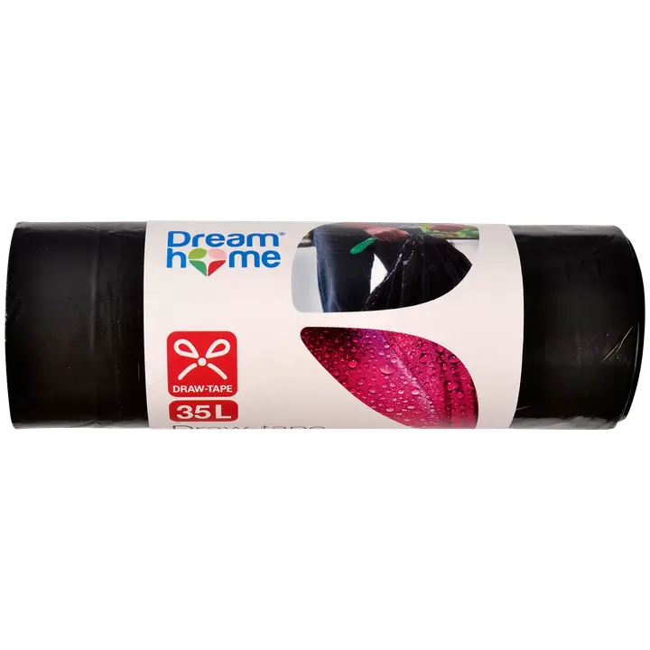 Mclean prügikott nööriga 35l 15tk must