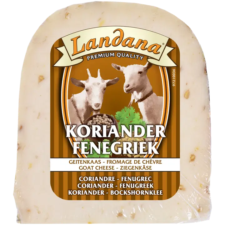 Landana vuohenjuusto korianteri & sarviapila, pala 200 g