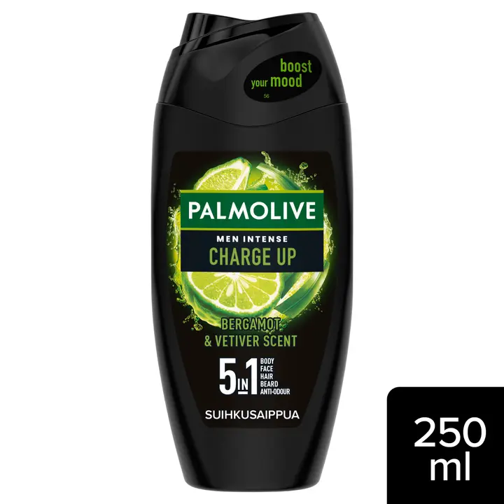 Palmolive Men Intense Charge Up 5 in 1 suihkusaippua 250ml