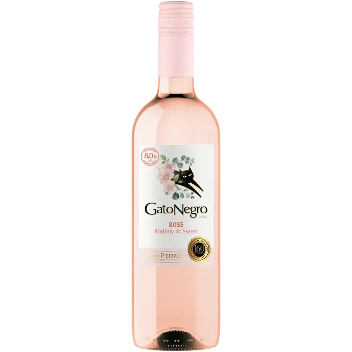 Gato Negro Rose 8,0 til-% 0,75 L pullo
