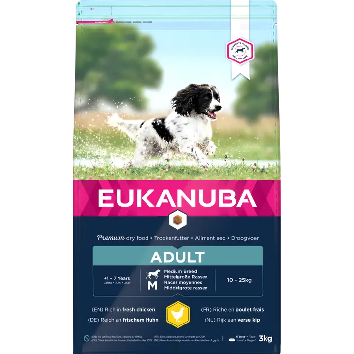 Eukanuba Adult Medium Breeds koiranruoka 3 kg