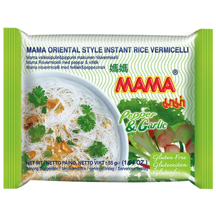 Mama Pippuri & Valkosipuli riisivermiselli keitto 55g