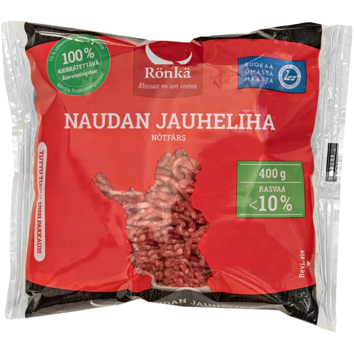 Rönkä Naudan jauheliha 10% 400g