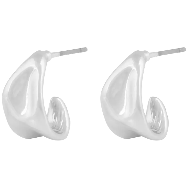 SNÖ of Sweden Wave korvakorut hopea