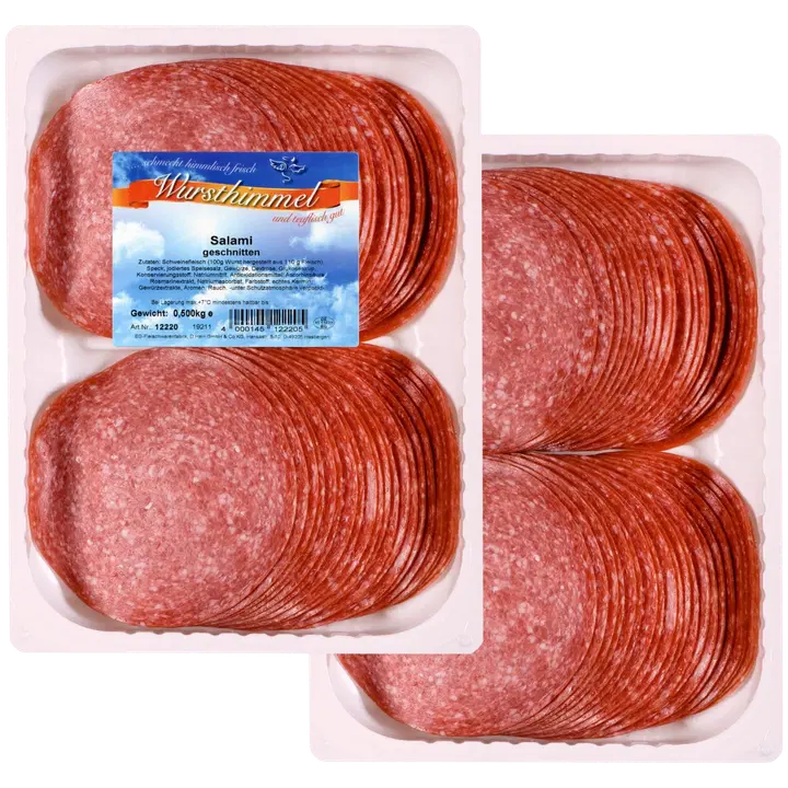 Wursthimmel 500g Salami skivad