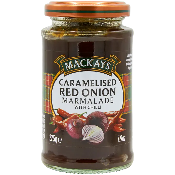 Mackays Karamellisoitu punasipulichutney chilillä 225g