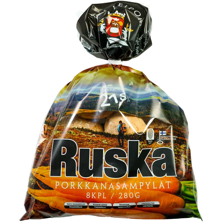Lapin Leipomo Ruska porkkanasämpylät 8kpl/280g