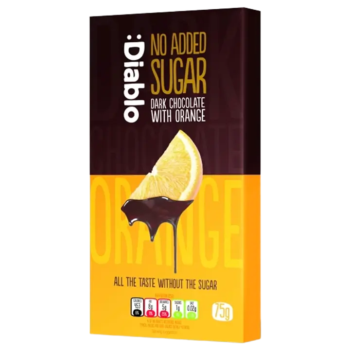 Tume šokolaad apelsinitükkidega, gluteenivaba 75 g