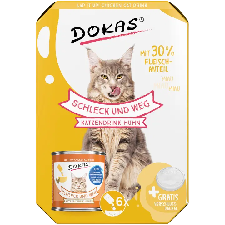 Dokas Kyckling kattdryck 6x100g