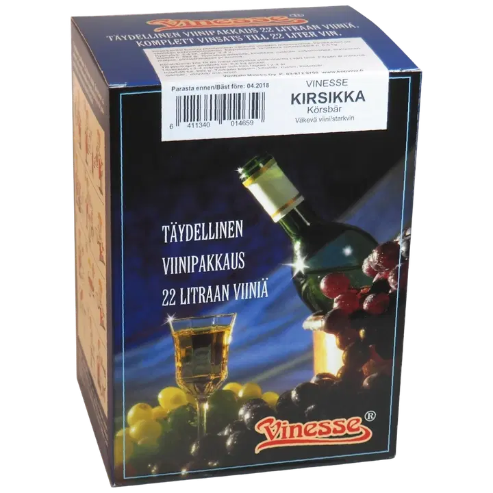 Presto Vinesse kirsikka viiniainespakkaus 22 litralle kirsikkaviiniä 600 g