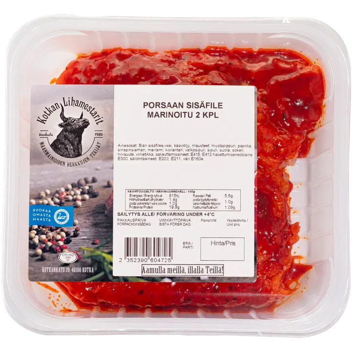 Kotkan Lihamestarit Paavon palat po.sisäfileestä BBQ n. 400 g