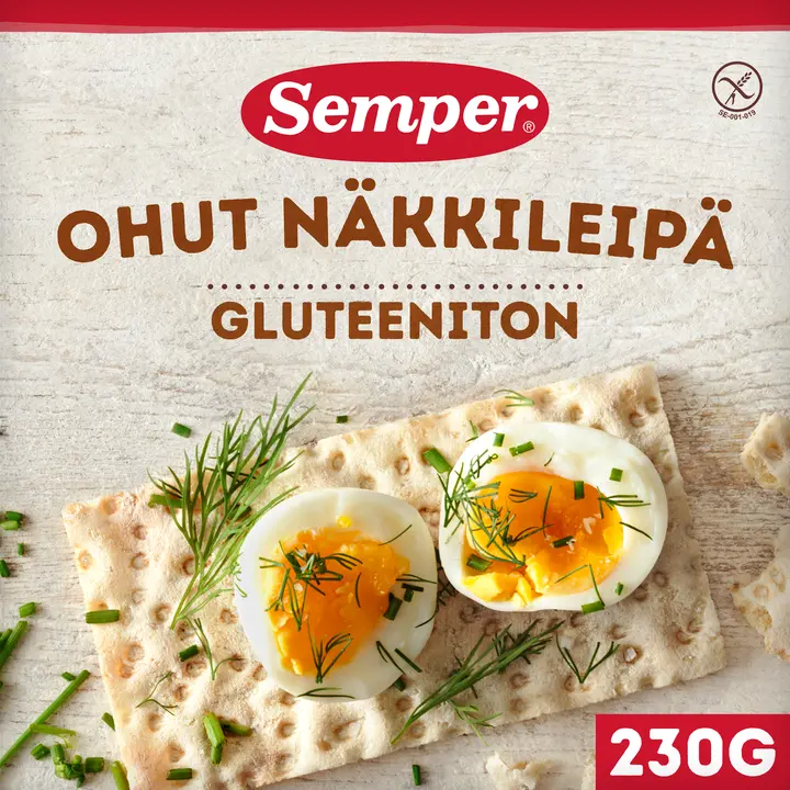 Semper Gluteeniton Ohut näkkileipä 230g