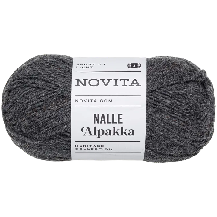 Novita lanka Nalle Alpakka 50g grafiitti 044