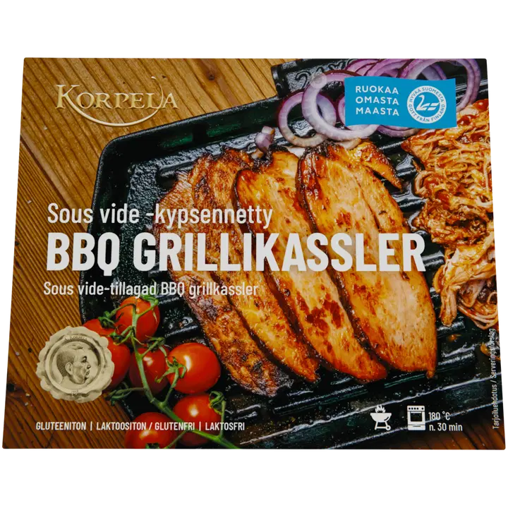 Korpela Grillikassler BBQ noin 700 g Sous vide -kypsennetty