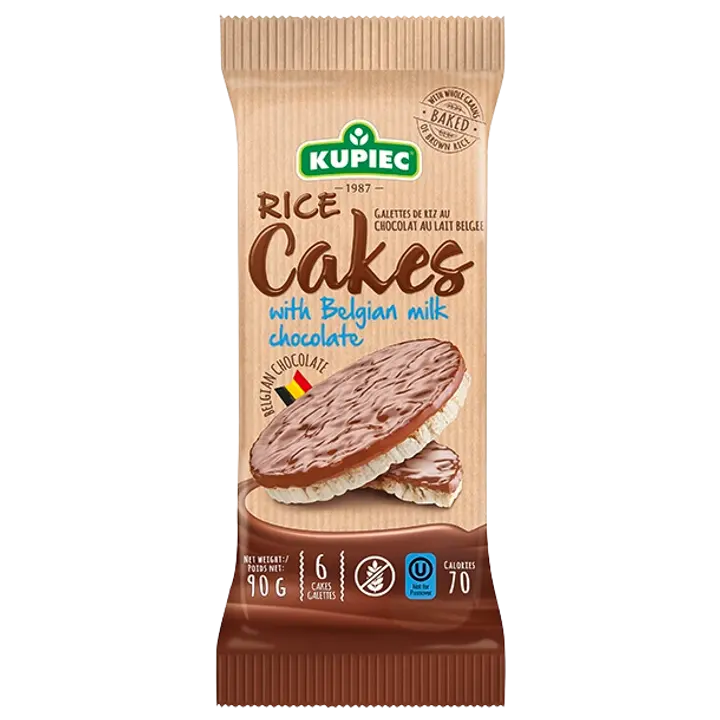 Riisivahvlid piimašokolaadiga, 90 g