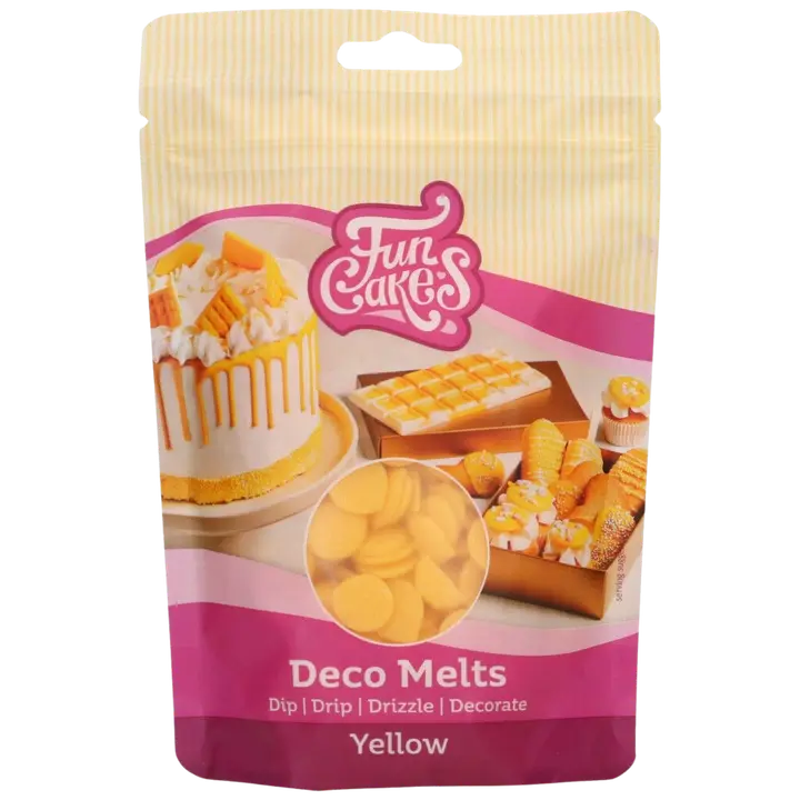 Funcakes decomelts -napit, keltainen 250g