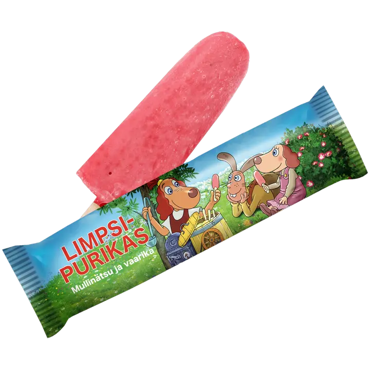 LIMPSIPURIKAS Mullinätsu- ja vaarikamaitseline jää 60ml / 55g