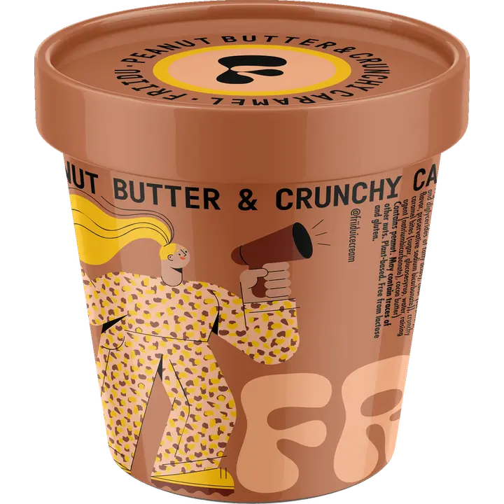 Friidu jäätelö Peanut Butter and Crunchy Caramel 470ml/320g