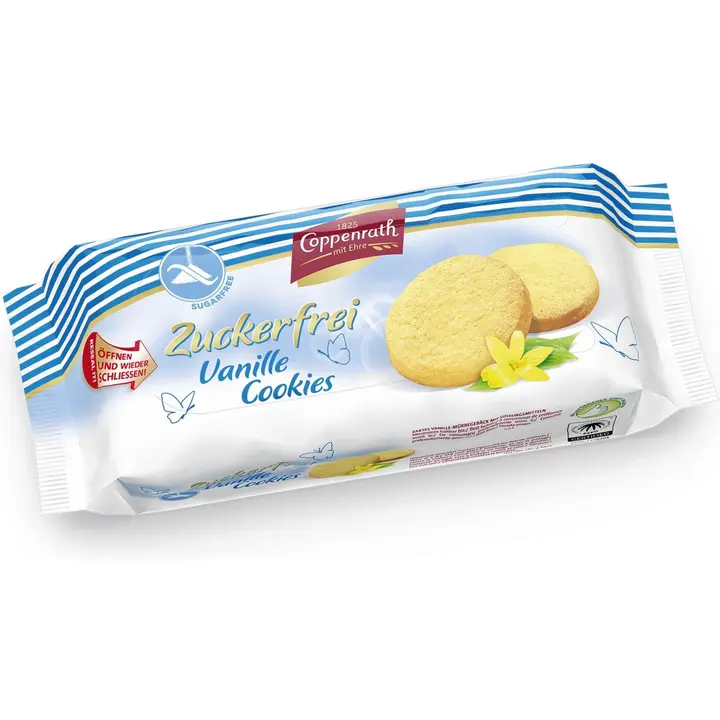 Coppenrath sugar free sokeriton vanille cookies 200g