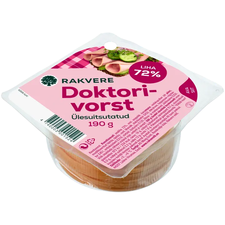 Rakvere Doktorivorst 190 G Viilutatud