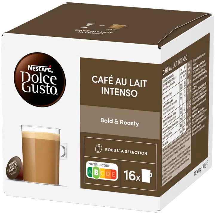 Nescafé Dolce Gusto 16kaps/160g Café au Lait Intenso maitokahvikapseli