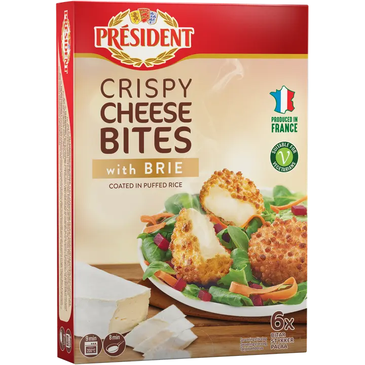 Président Crispy Cheese Bites with Brie 150g