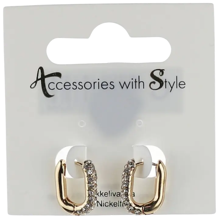 Kõrvarõngad kividega kuldne