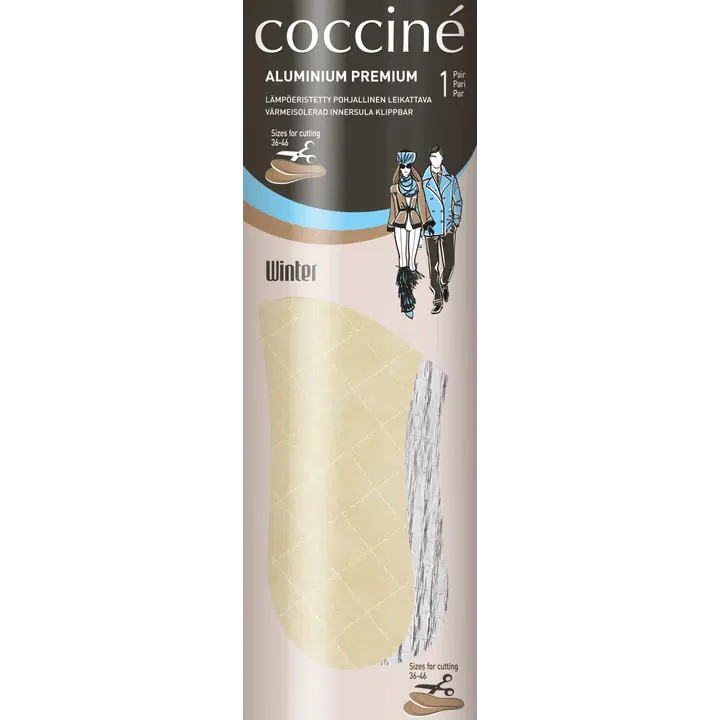 Coccine leikattava lämpöpohjallinen 36-46