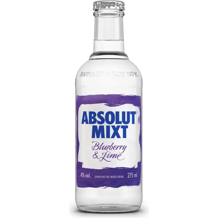 Absolut Mixt Blueberry & Lime 275ml 4%