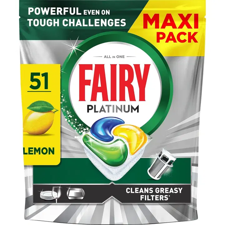 Fairy Platinum All in One Lemon 51kpl konetiskitabletti