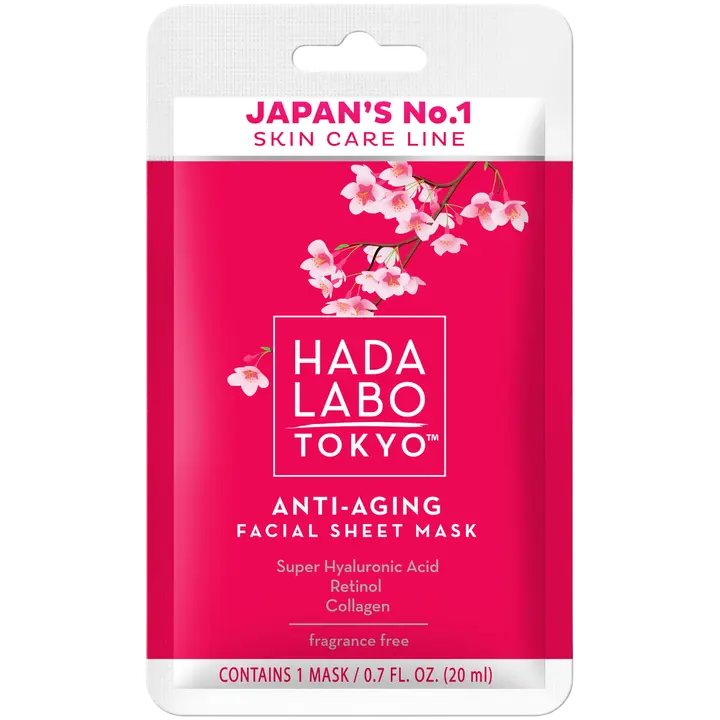 HADA LABO TOKYO Anti-Aging Facial Sheet Mask kasvonaamio 20ml
