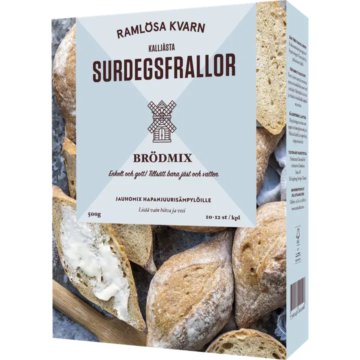 Ramlösa Kvarn 500g Surdegsfrallor mjölmix