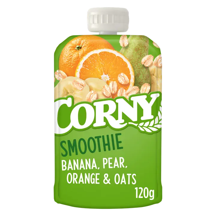 Corny Smoothie banaani, päärynä, appelsiini & kaura 120g