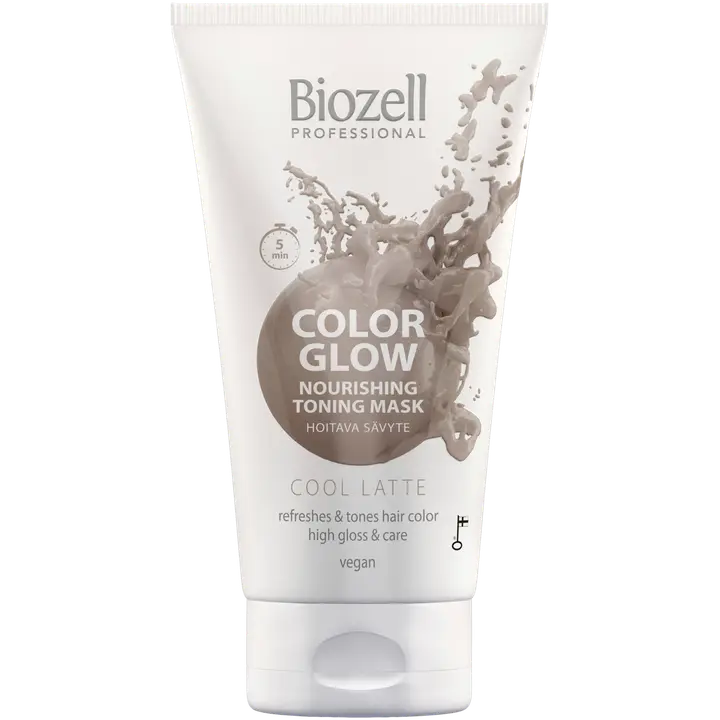 Biozell Color Glow Hoitava sävytenaamio Cool Latte 150ml