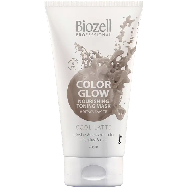 Biozell Color Glow Hoitava sävytenaamio Cool Latte 150ml