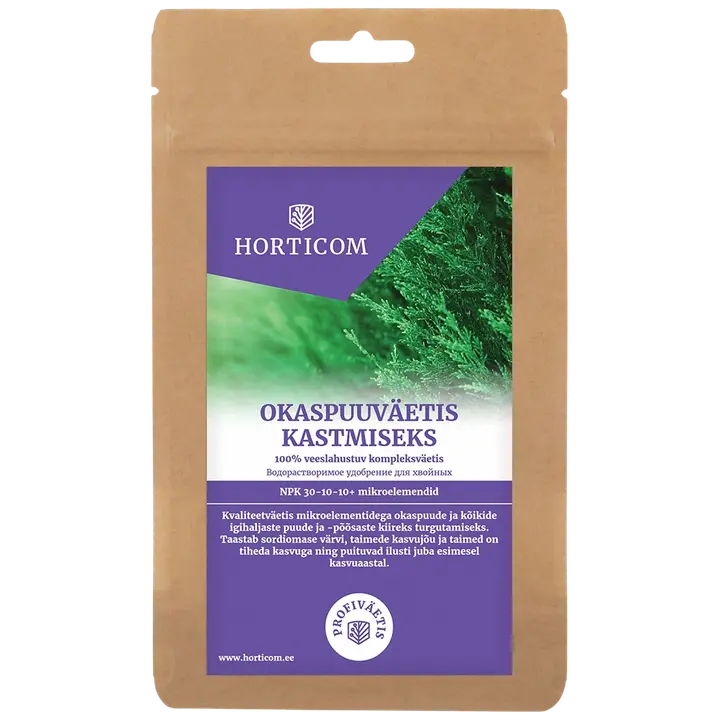Okaspuuväetis kastmiseks Horticom 200g