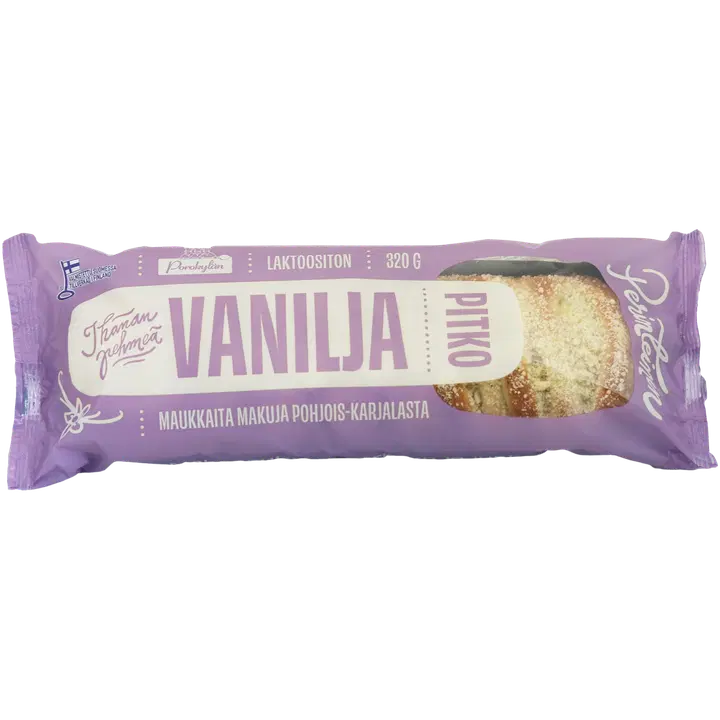 Porokylän Vaniljapitko 320 g vanilja-tuorejuustotäytepitko