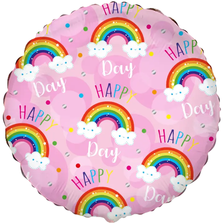 Rainbow happy day foliopallo 5 kpl/pss