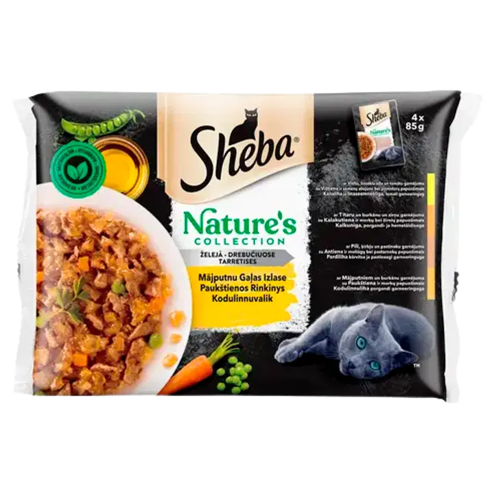 Sheba 4-pakk 85g Natures poultry