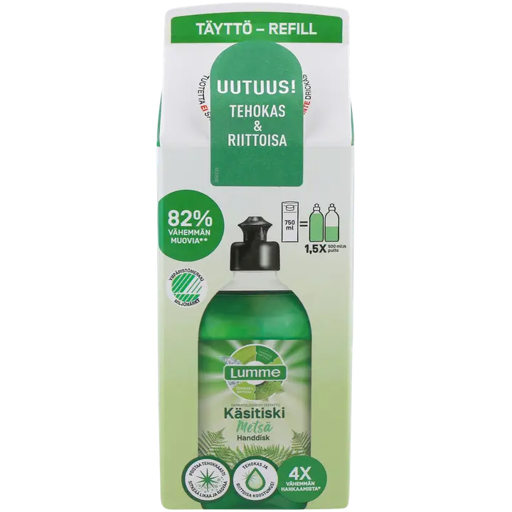 Lumme Metsä käsitiskiaine täyttöpakkaus 750ml