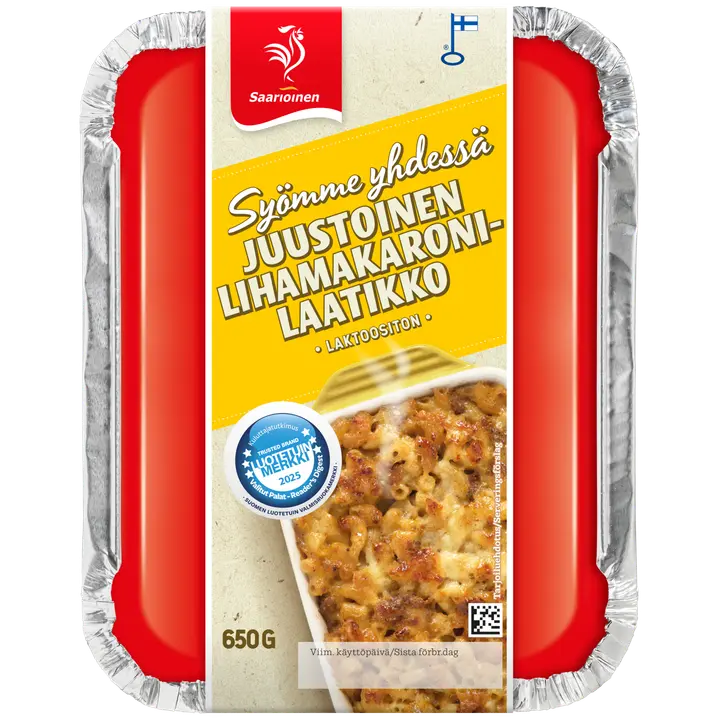 Saarioinen Syömme yhdessä Juustoinen lihamakaronilaatikko 650g