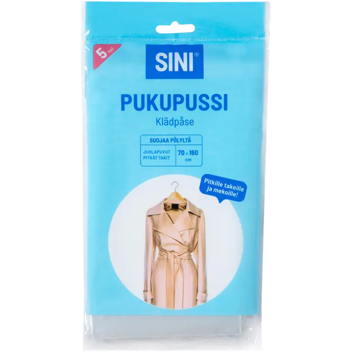 Sini pukupusseja 5kpl 70x160cm