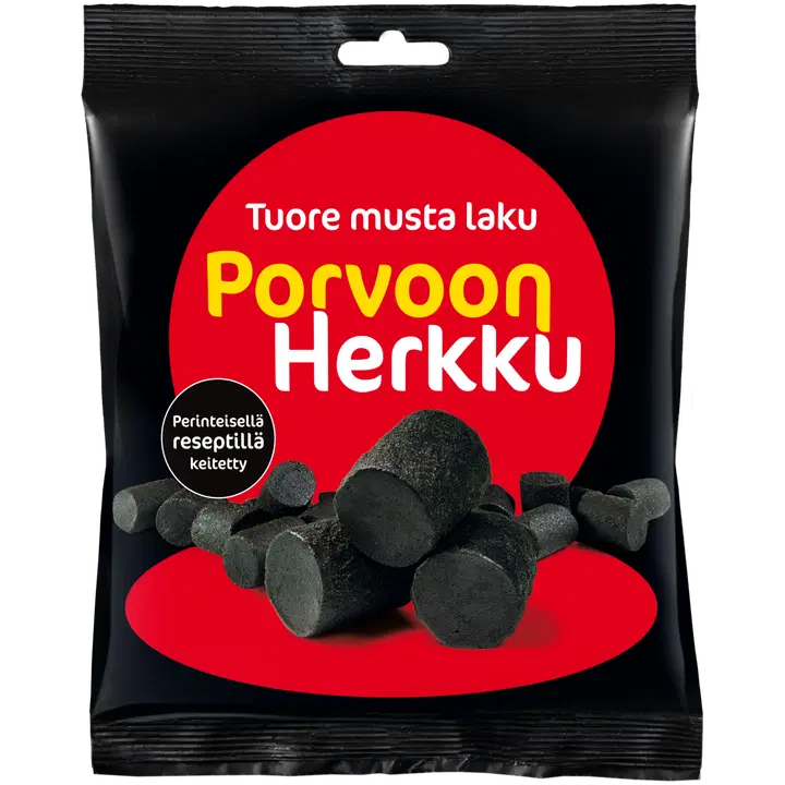 Porvoon Herkku tuore musta laku 260g