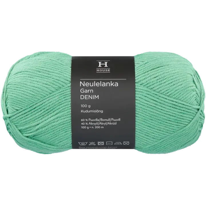 House lanka puuvillasekoite Denim 100 g Almond 11580