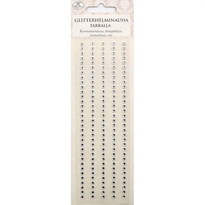 J.K. Primeco glitterhelmitarranauha kirkas