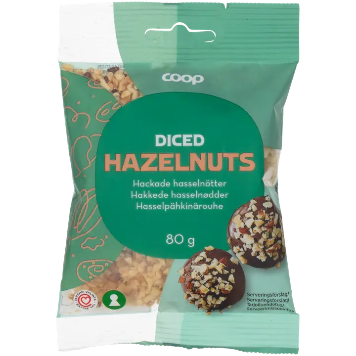 Coop hasselpähkinärouhe 80 g