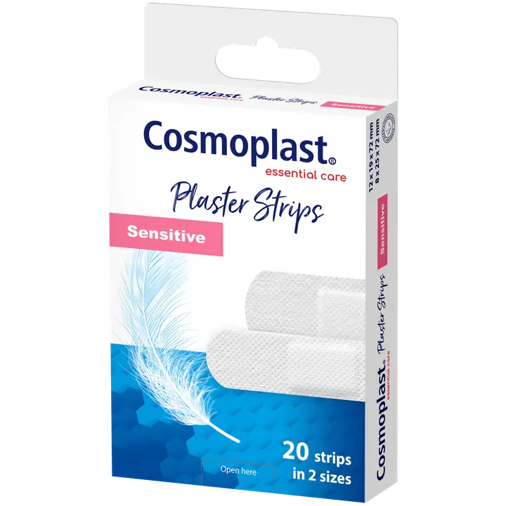 Haavaplaaster Cosmoplast Essential Care Sensitive 20tk