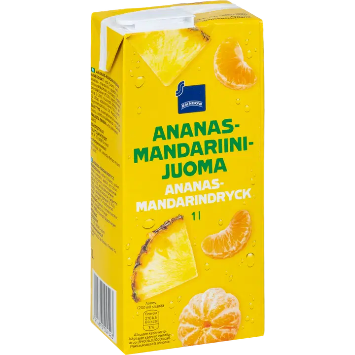 Rainbow ananas-mandariinijuoma 1l
