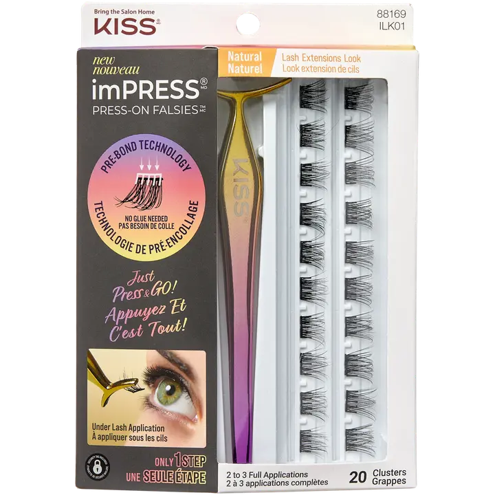 Kiss imPRESS Press-on ripsitupsut - Natural 20kpl