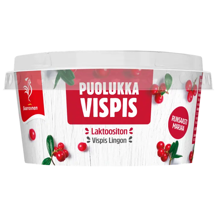Saarioinen Vispis puolukka, vaahdotettu puolukkavälipala 130g
